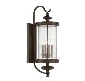 Walnut Outdoor 4 Light Sconce