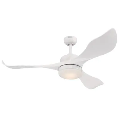 Westinghouse 7225300 Indoor Ceiling Fan with Dimmable LED Light Fixture - 52 inch - White Finish - White ABS Blades - Opal Frosted Glass