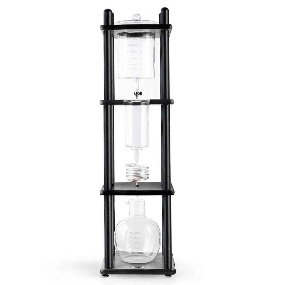 Yama 25 Cup Cold Brew Tower Straight Black Wood Frame (100oz)