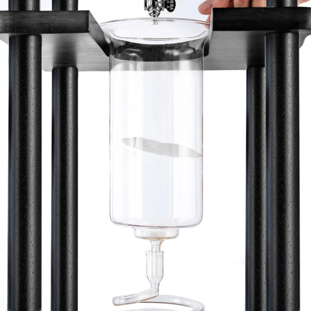 Yama 25 Cup Cold Brew Tower Straight Black Wood Frame (100oz)