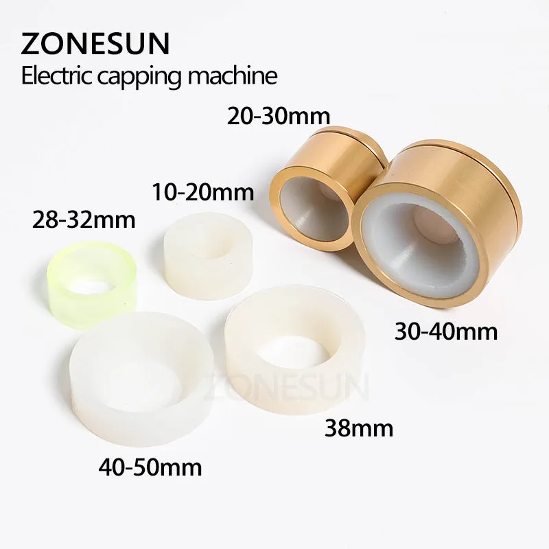 ZONESUN 100W Handheld Plastic Round Bottle Capping Machine Tool Portable Bottle Caps Screwing Sealing Machine